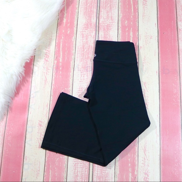 lululemon athletica Pants - Lululemon Black Flared Cropped Pants